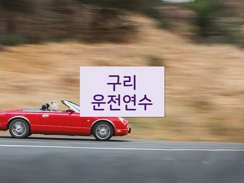 구리운전연수 후기