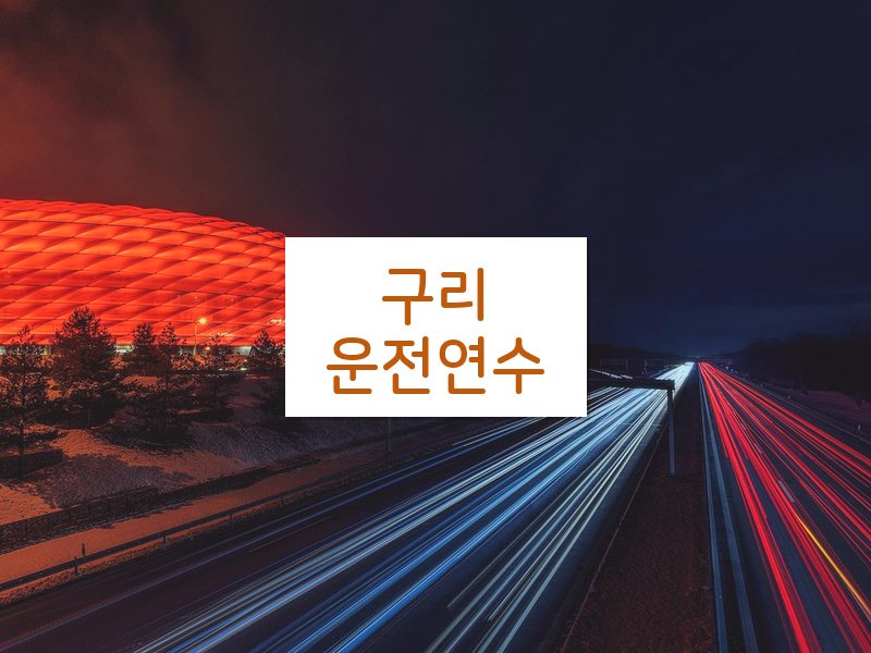 구리운전연수 후기