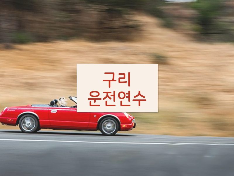 구리운전연수 후기