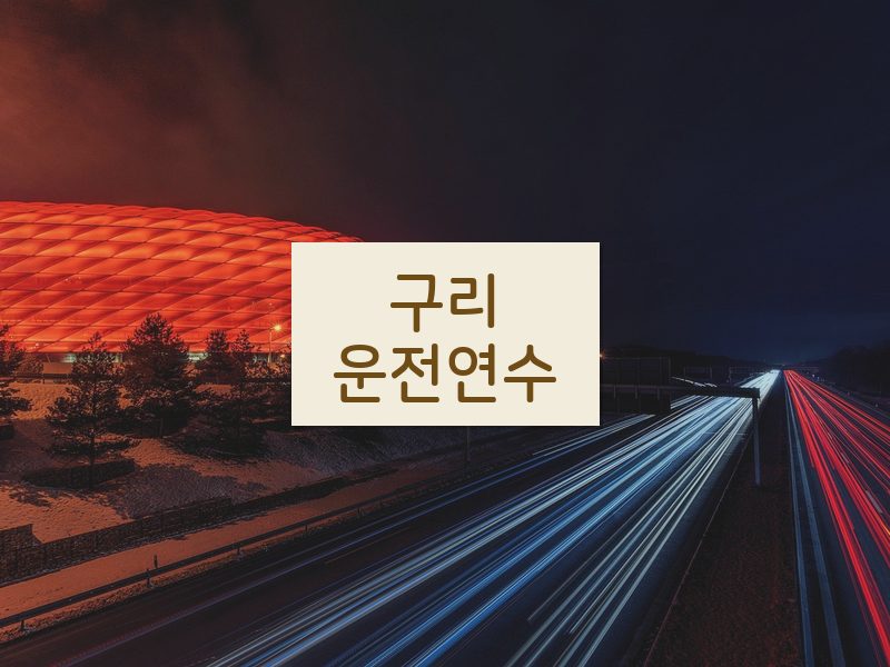 구리운전연수 후기