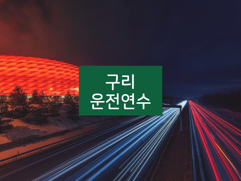 구리운전연수 후기