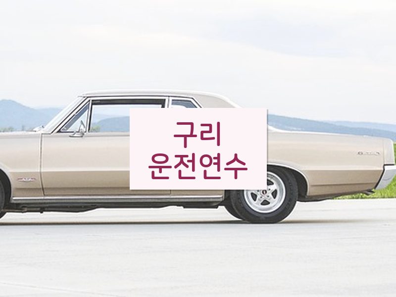 구리운전연수 후기