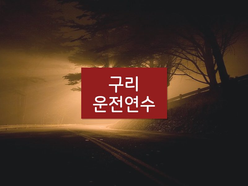 구리운전연수 후기