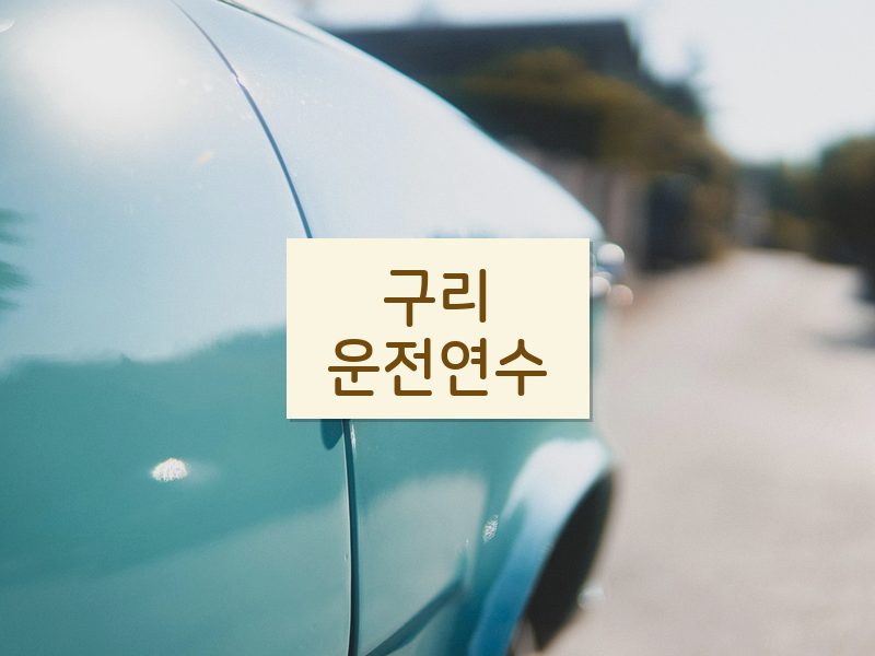 구리운전연수 후기