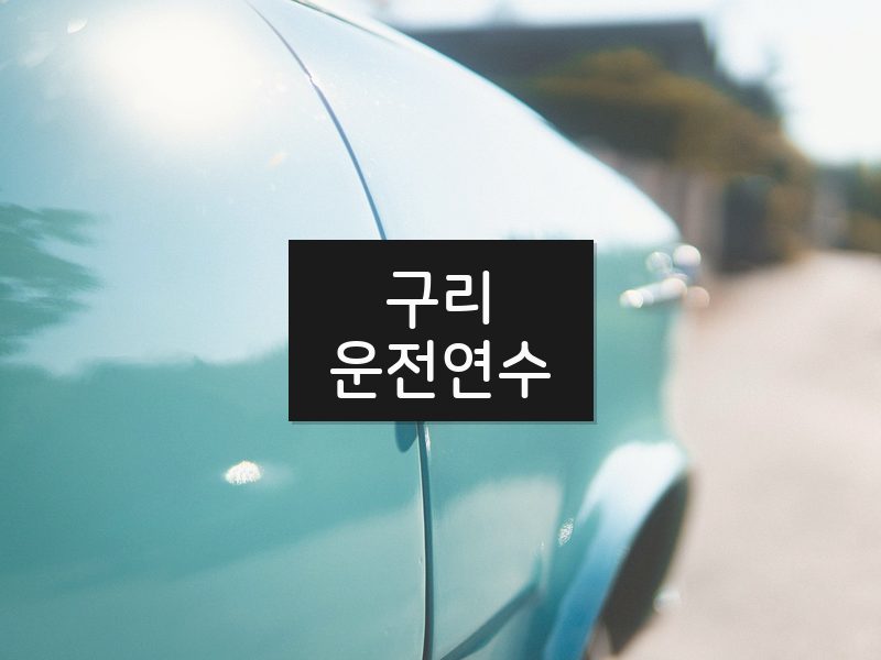 구리운전연수 후기