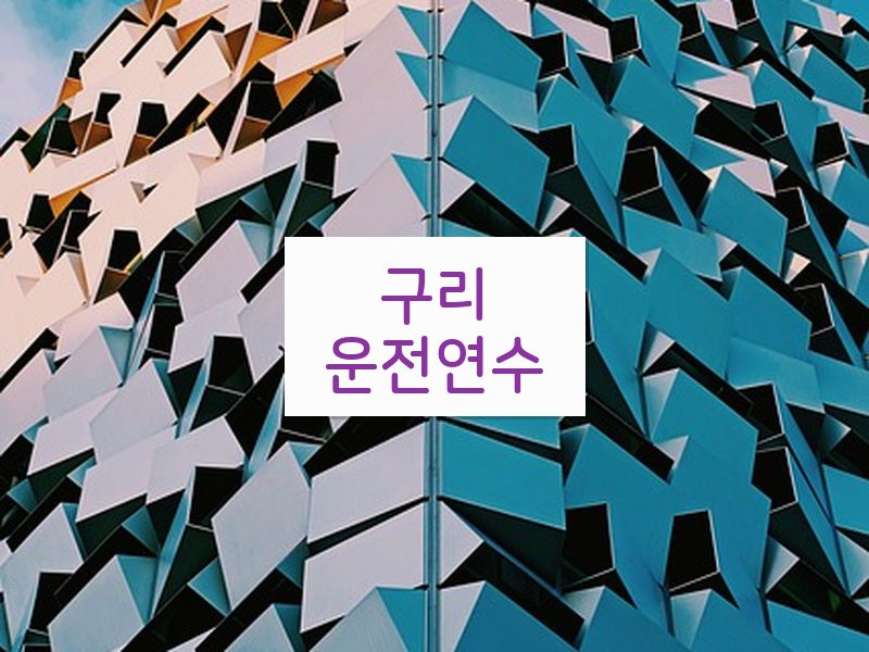 구리운전연수 후기