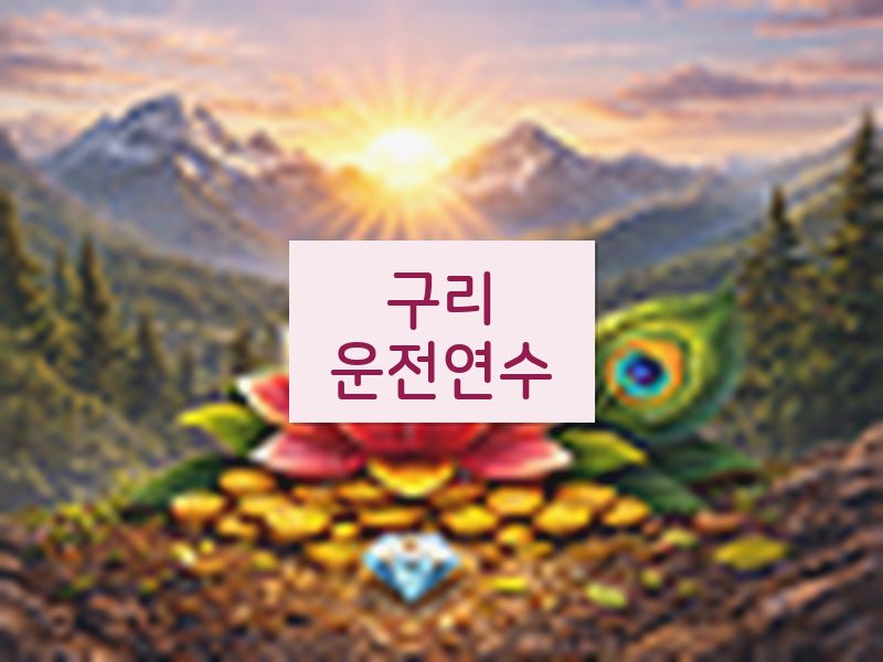 구리운전연수 후기