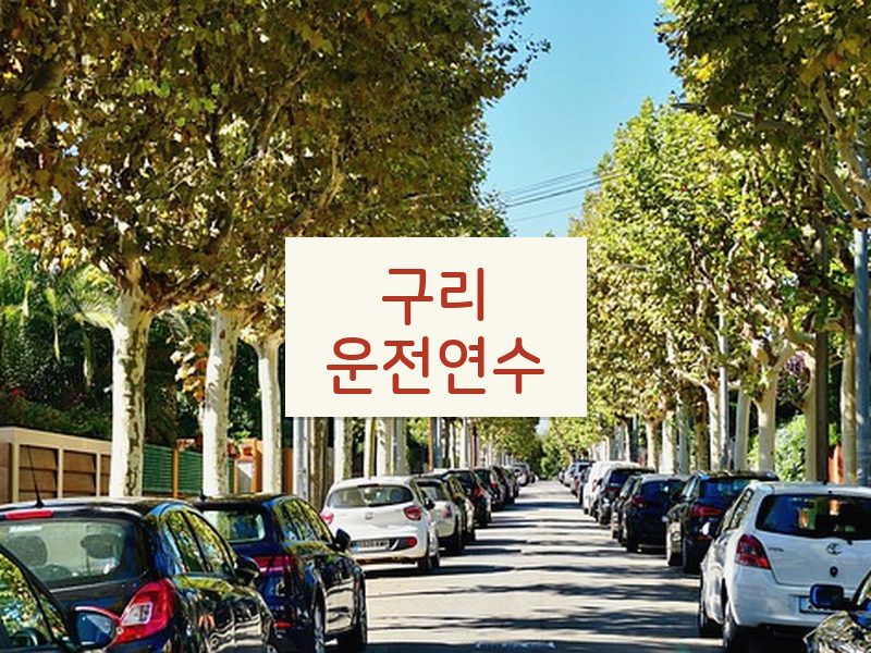구리운전연수 후기