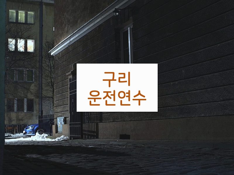 구리운전연수 후기