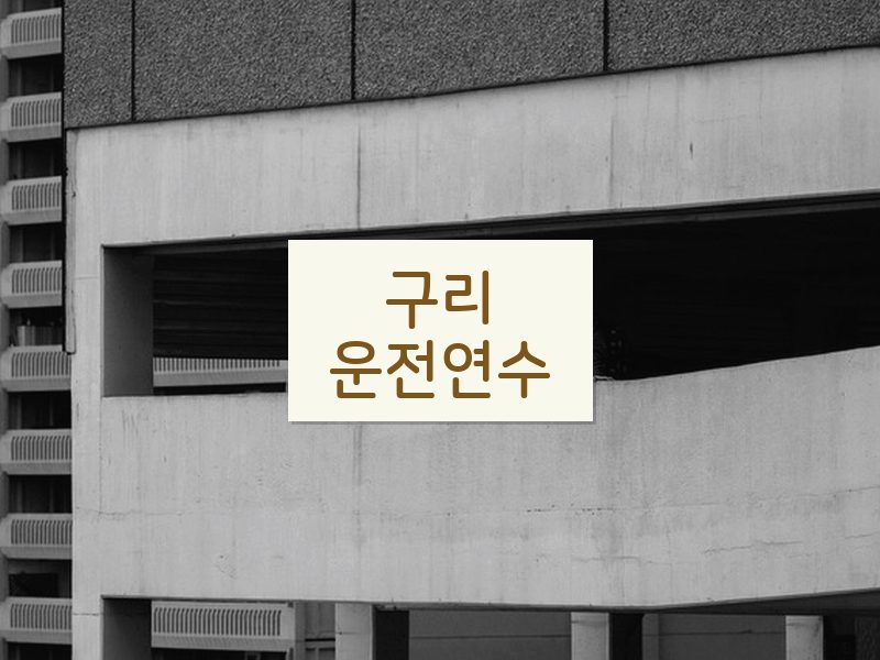 구리운전연수 후기