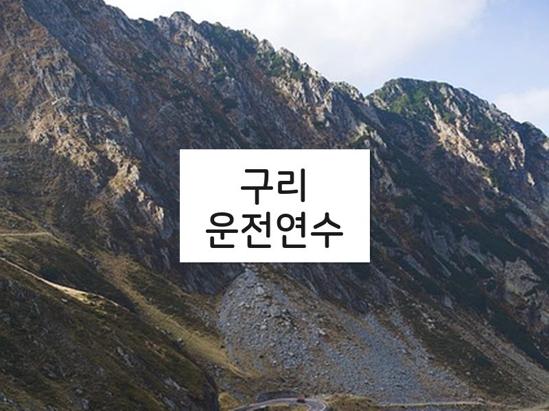 구리운전연수 후기