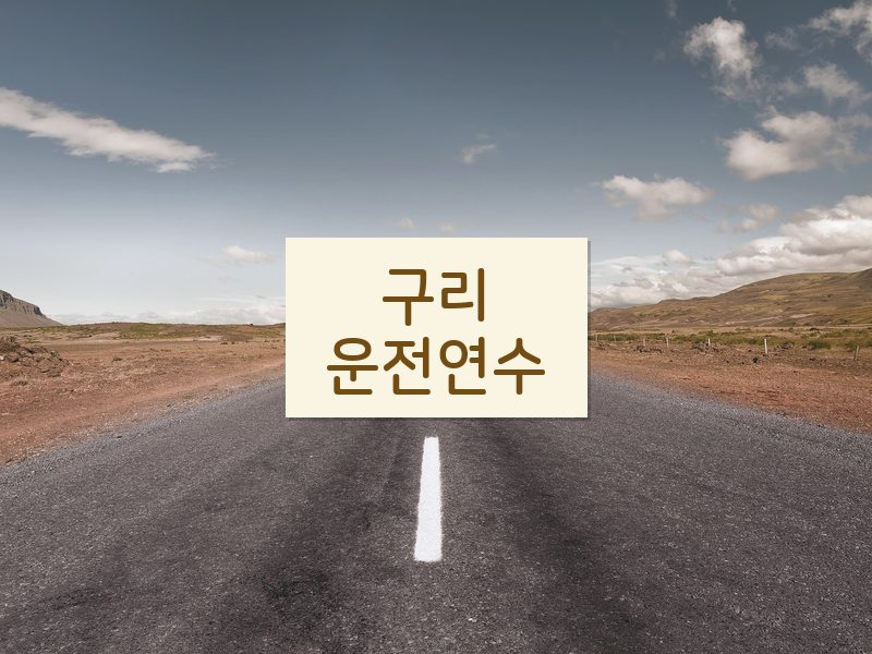 구리운전연수 후기