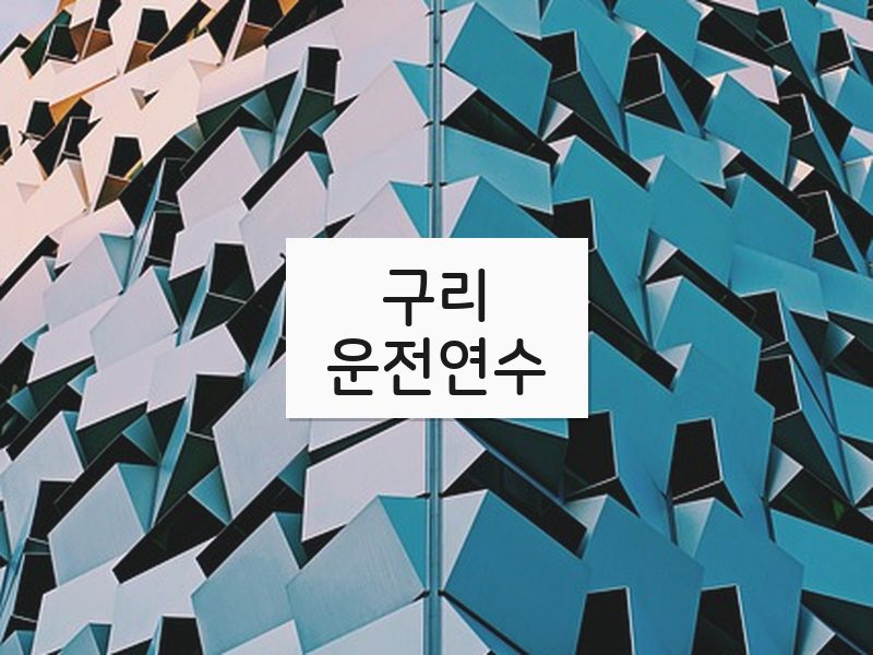 구리운전연수 후기
