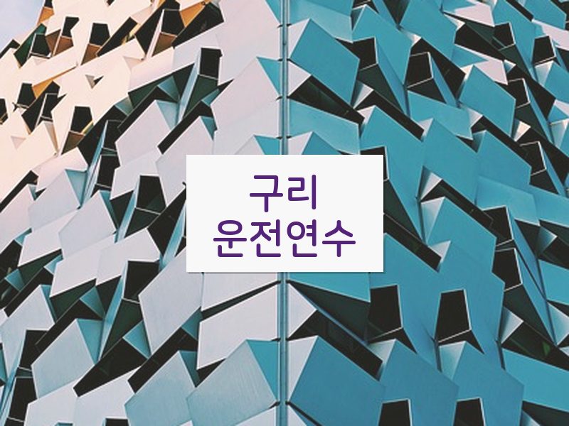 구리운전연수 후기