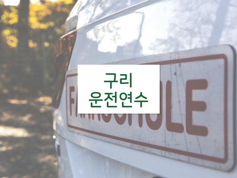 구리운전연수 후기