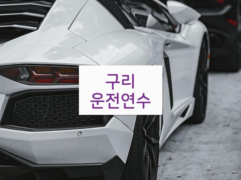 구리운전연수 후기