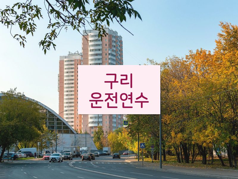 구리운전연수 후기