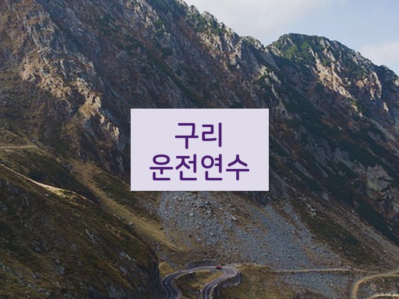 구리운전연수 후기