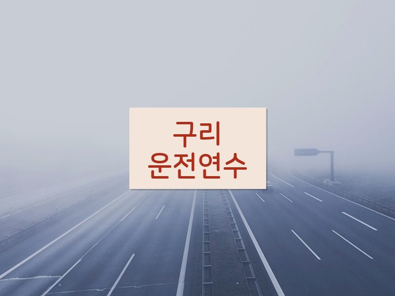 구리운전연수 후기