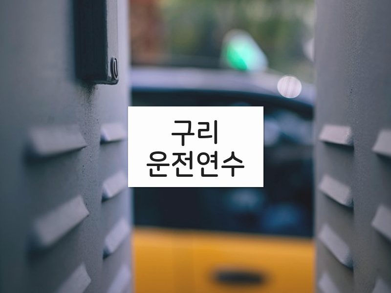 구리운전연수 후기