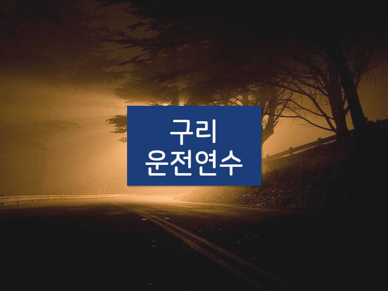 구리운전연수 후기