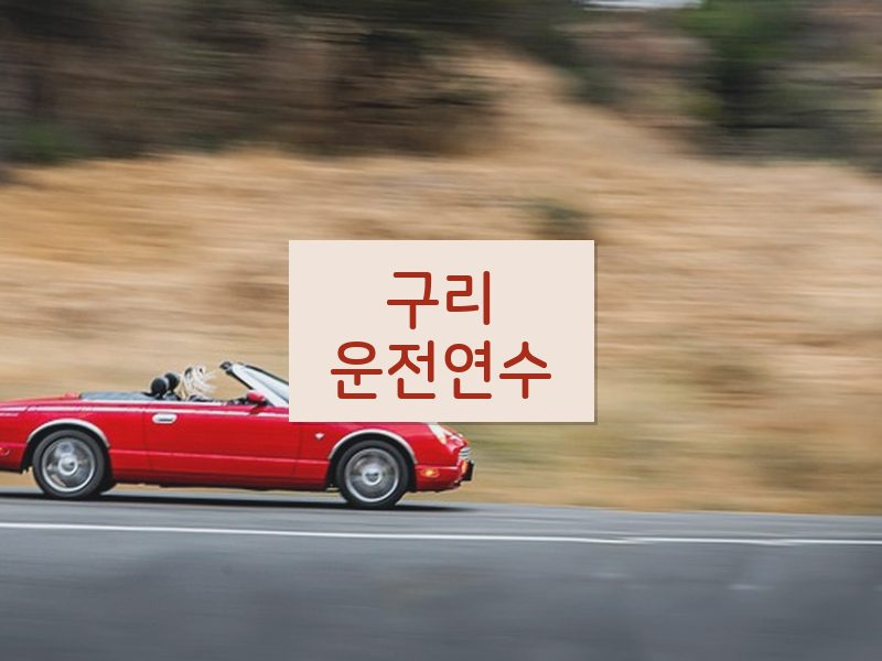 구리운전연수 후기