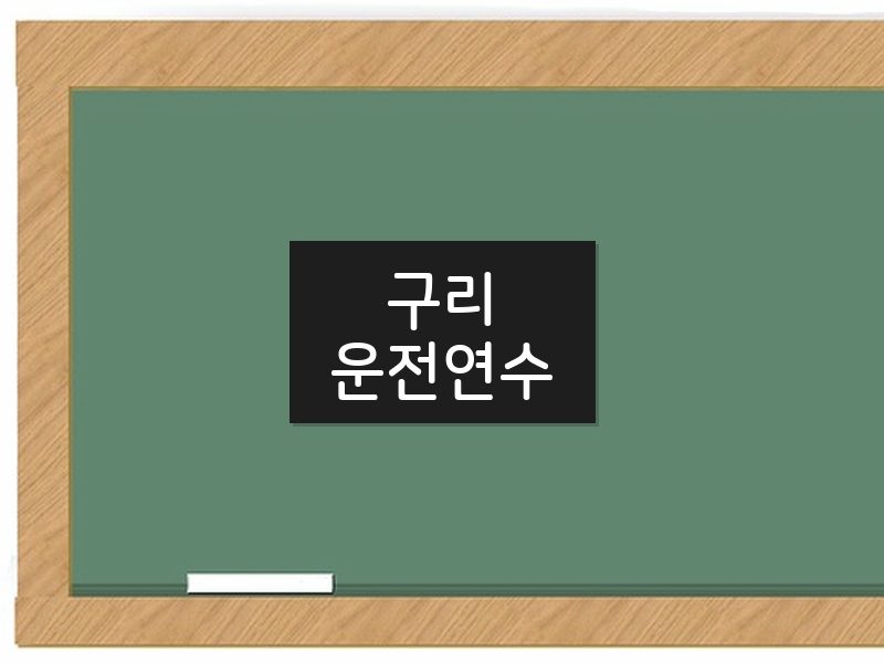 구리운전연수 후기