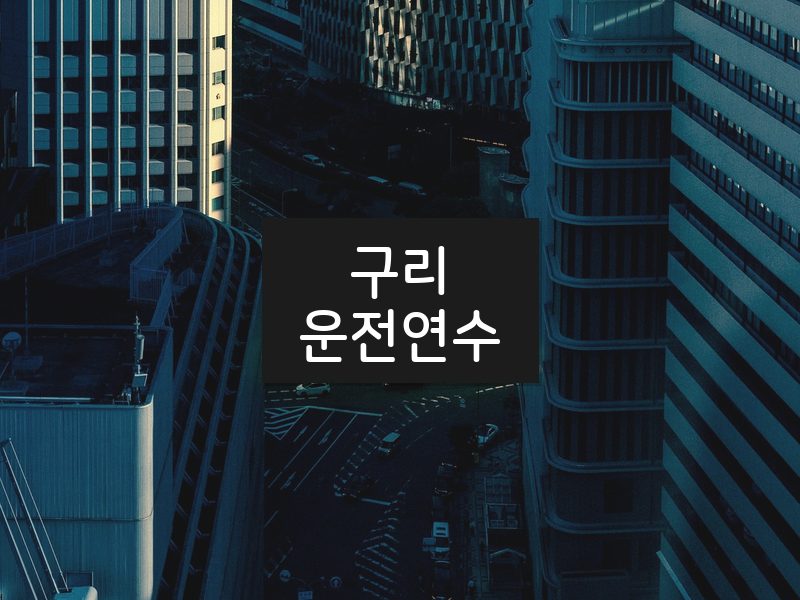구리운전연수 후기
