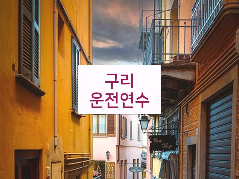 구리운전연수 후기