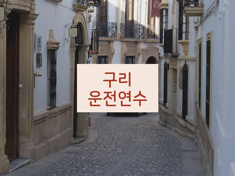 구리운전연수 후기