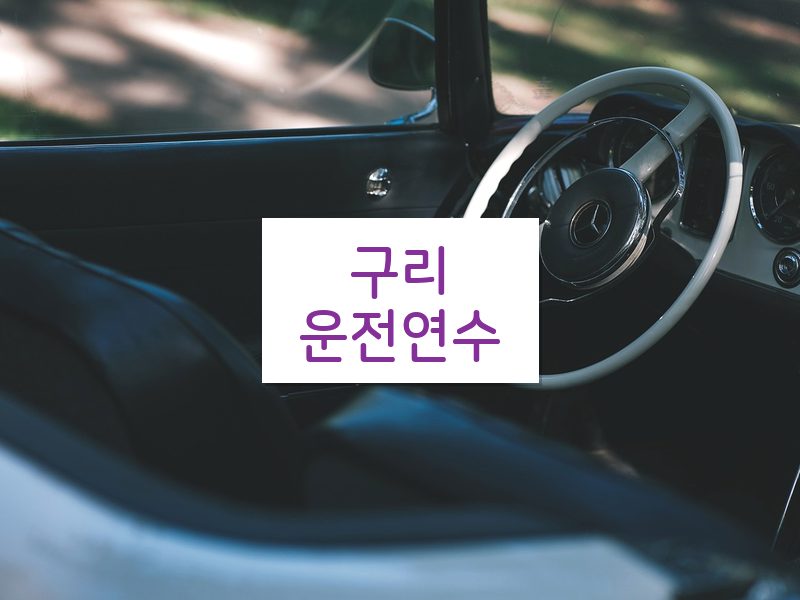 구리운전연수 후기