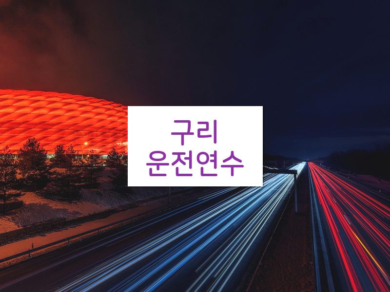 구리운전연수 후기