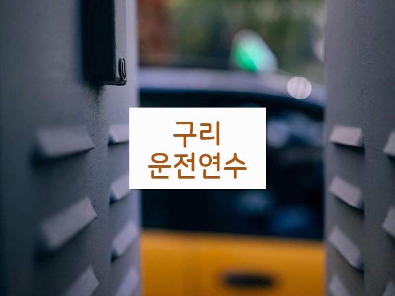 구리운전연수 후기