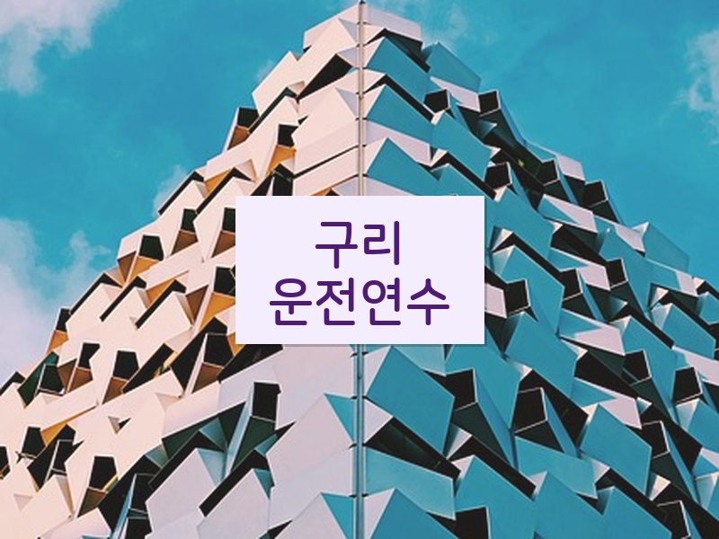구리운전연수 후기
