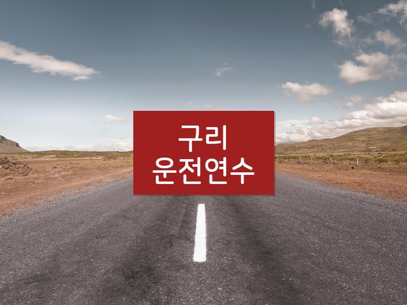 구리운전연수 후기