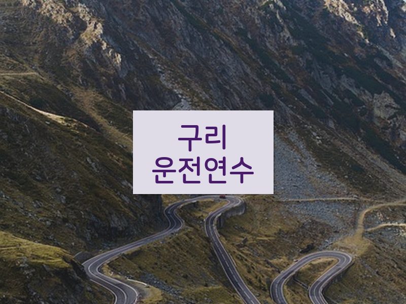 구리운전연수 후기