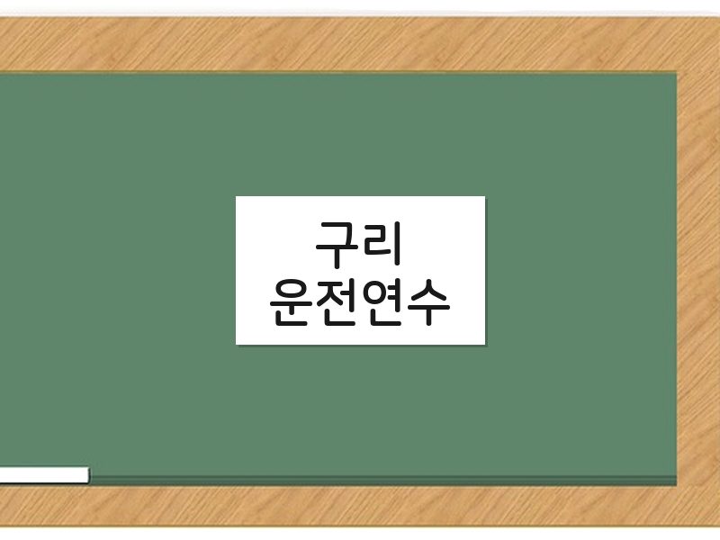 구리운전연수 후기