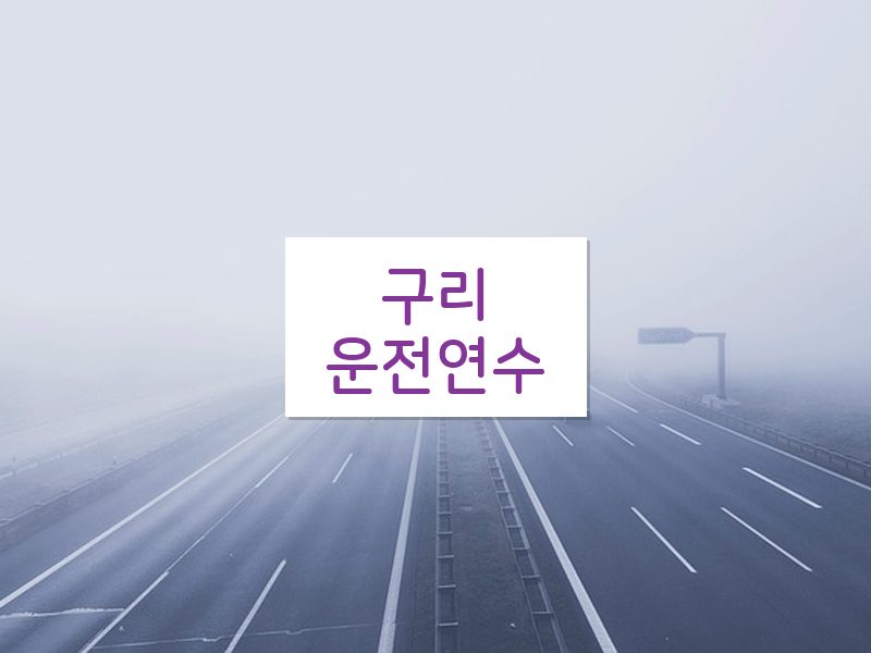 구리운전연수 후기