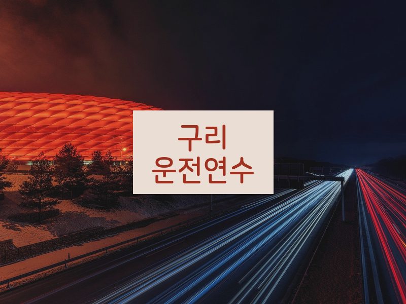 구리운전연수 후기