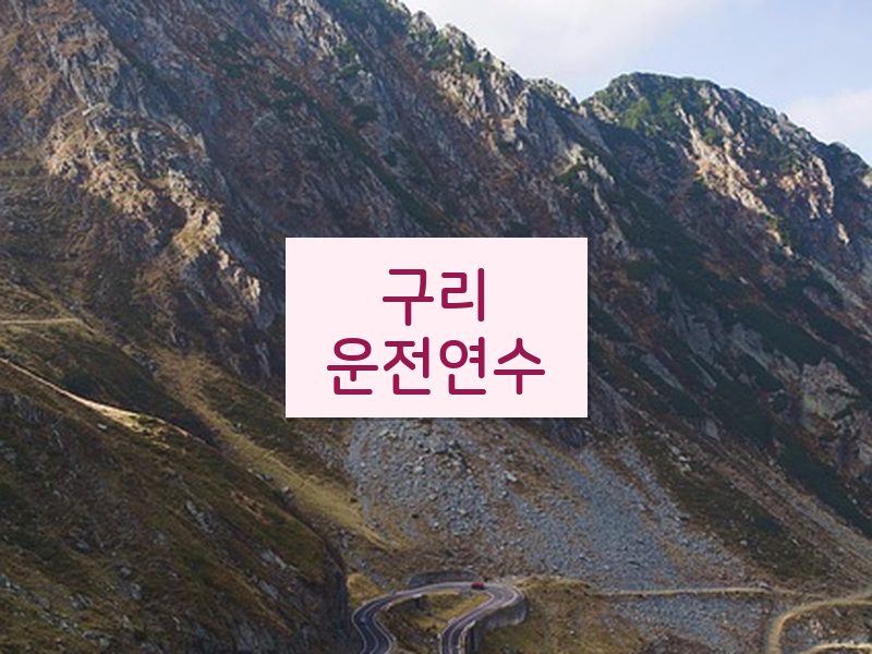 구리운전연수 후기