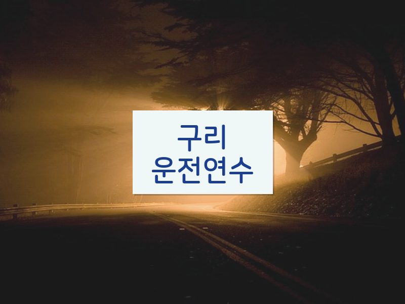 구리운전연수 후기