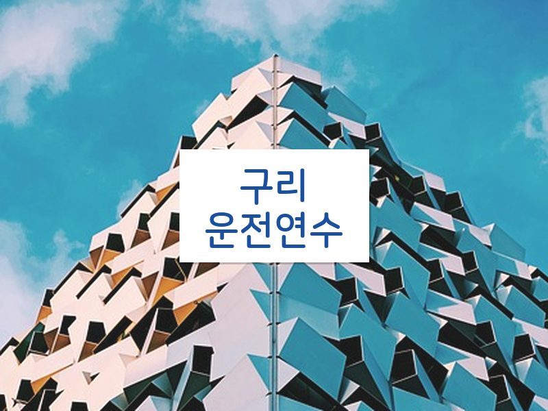 구리운전연수 후기