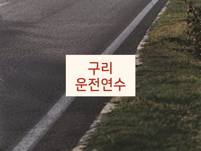 구리운전연수 후기