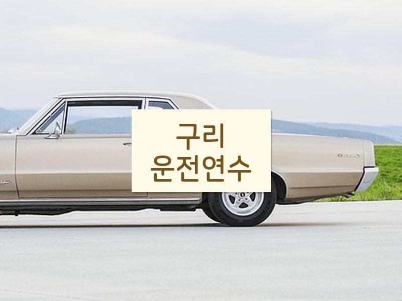 구리운전연수 후기