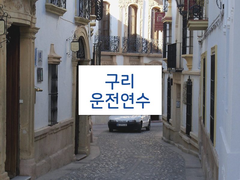 구리운전연수 후기