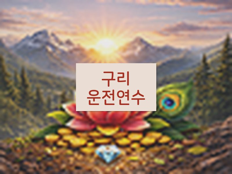 구리운전연수 후기