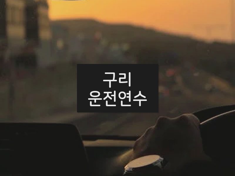 구리운전연수 후기