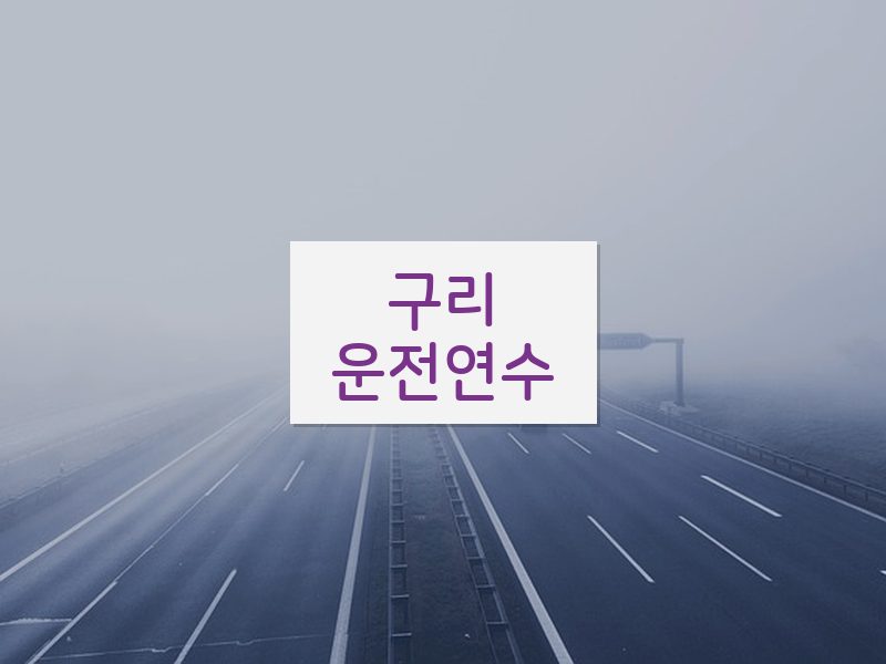 구리운전연수 후기