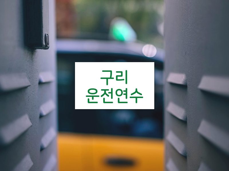 구리운전연수 후기